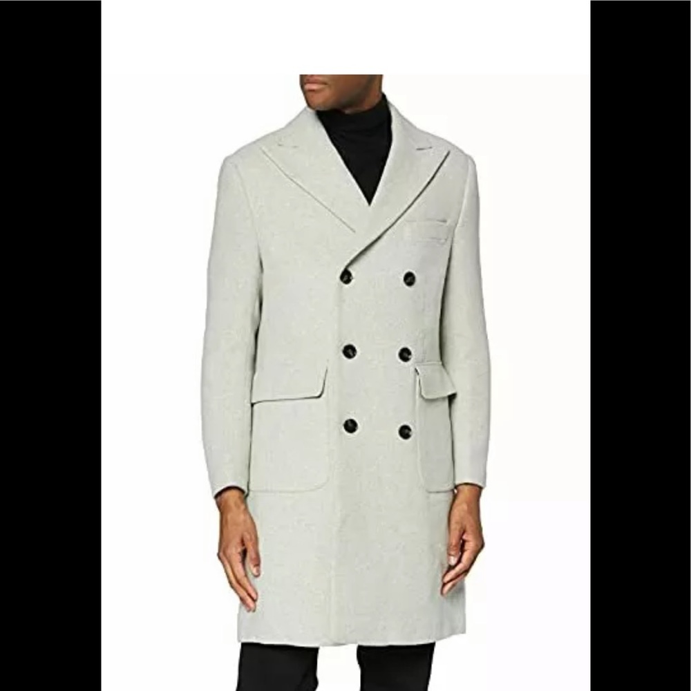 Clearance: FIND. Men's Double Breasted Overcoat MED (around 38R slim fit)